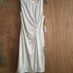 Gold Shimmer Calvin Klein Dress